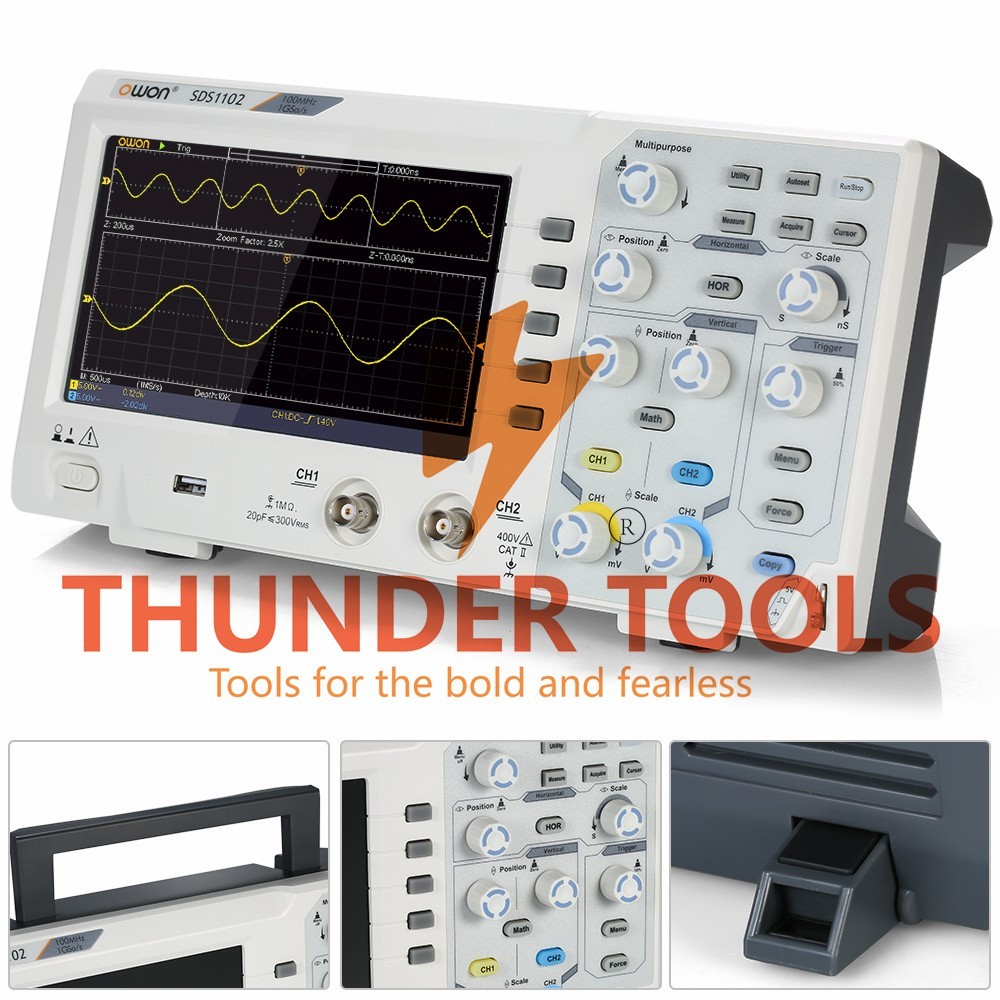 Thunder Tools Owon SDS1202 Oscilloscope Oscillometer Digital Storage