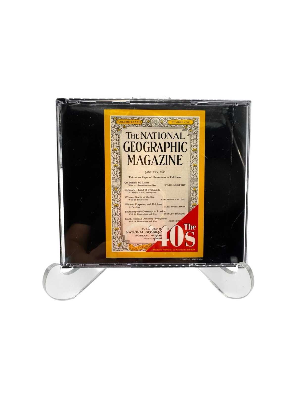 Vintage National Geographic Magazine The 1940s 3 Part Interactive CD-ROM Set