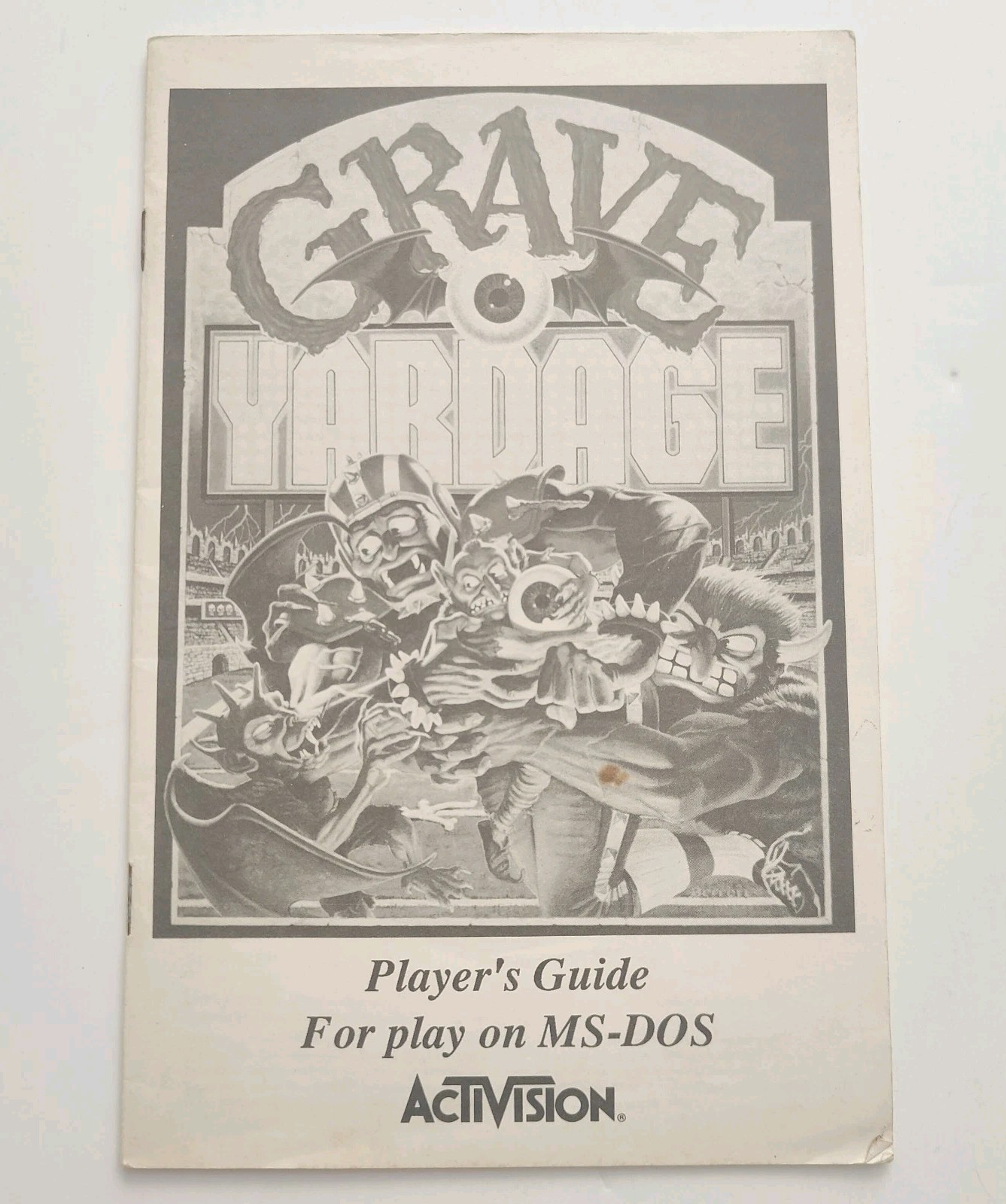 Grave Yardage Player's Guide MANUAL ONLY - MS DOS (Activision 1989)