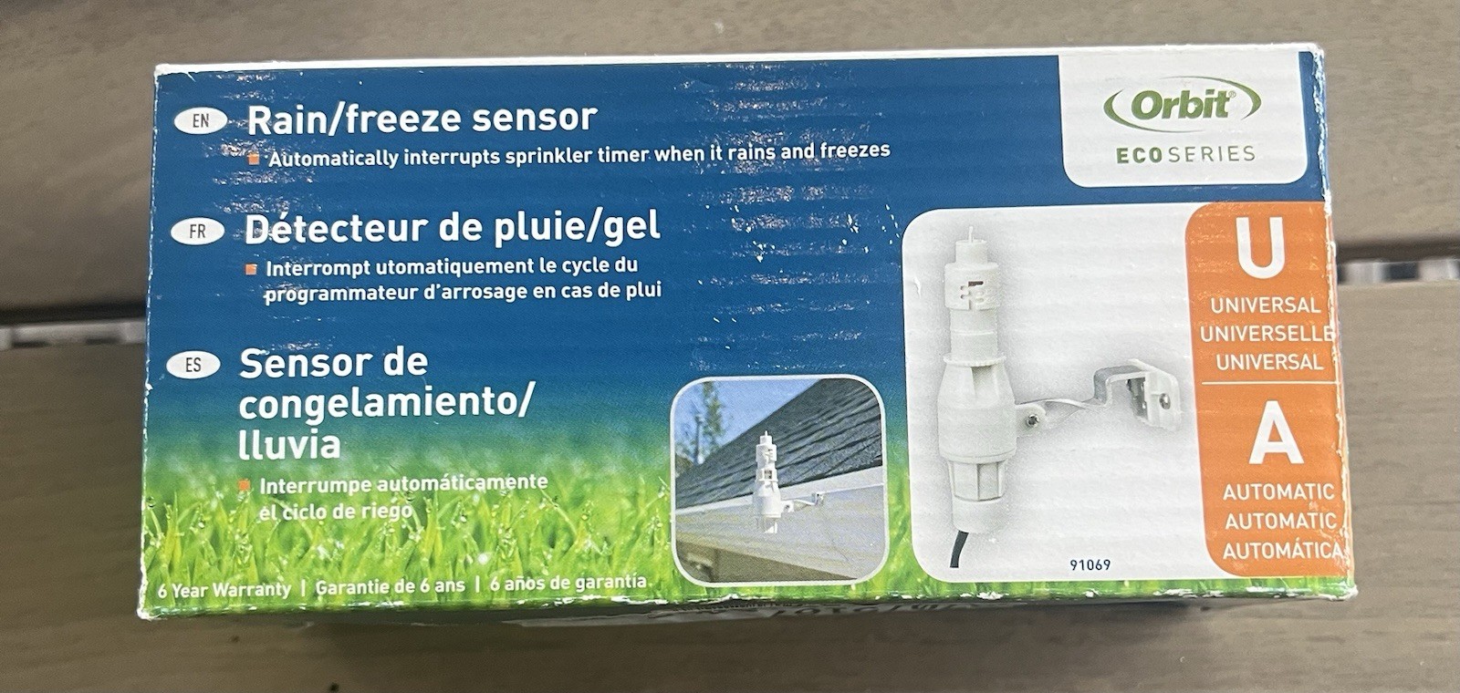 Orbit Eco Series 91069 Rain Freeze Sensor Universal Automatic New NIB Sprinkler