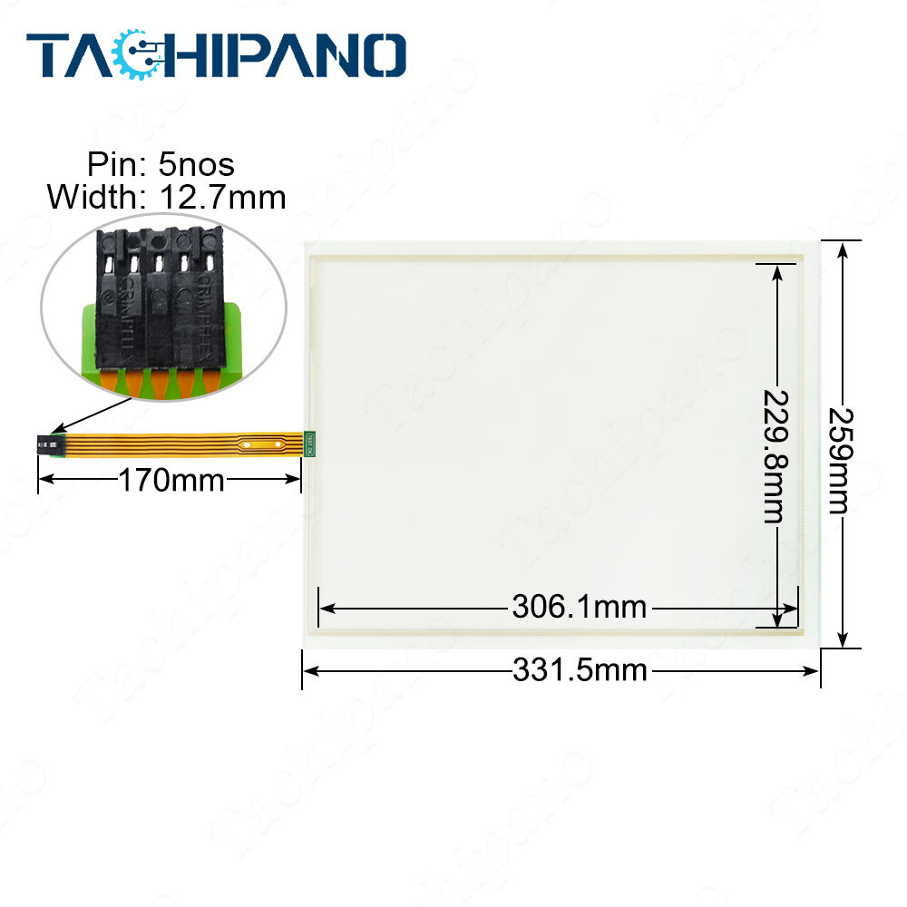 Touch Screen for IC754VSF15CTD-FG (ES1522R) Panel Glass Digitizer