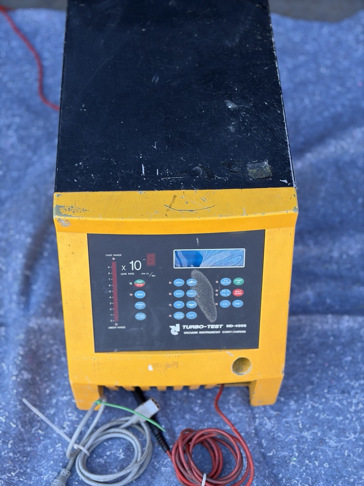Vacuum Instruments Corporation Turbo Test MD-490S M Leak Detector W/ Probe