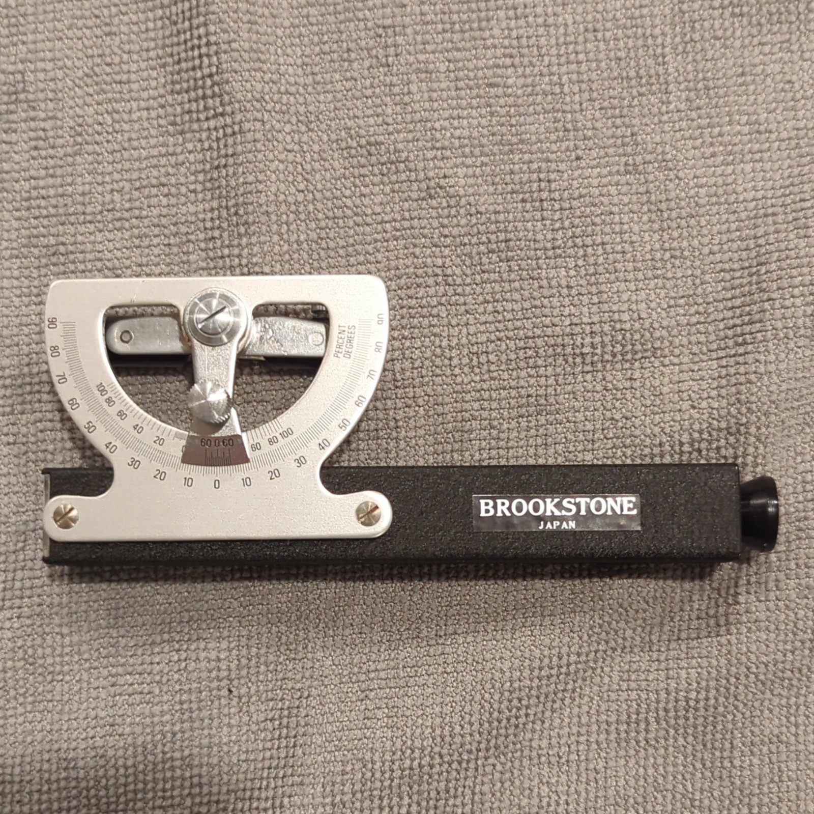 Vintage Brookstone Abney Level with leather sheath