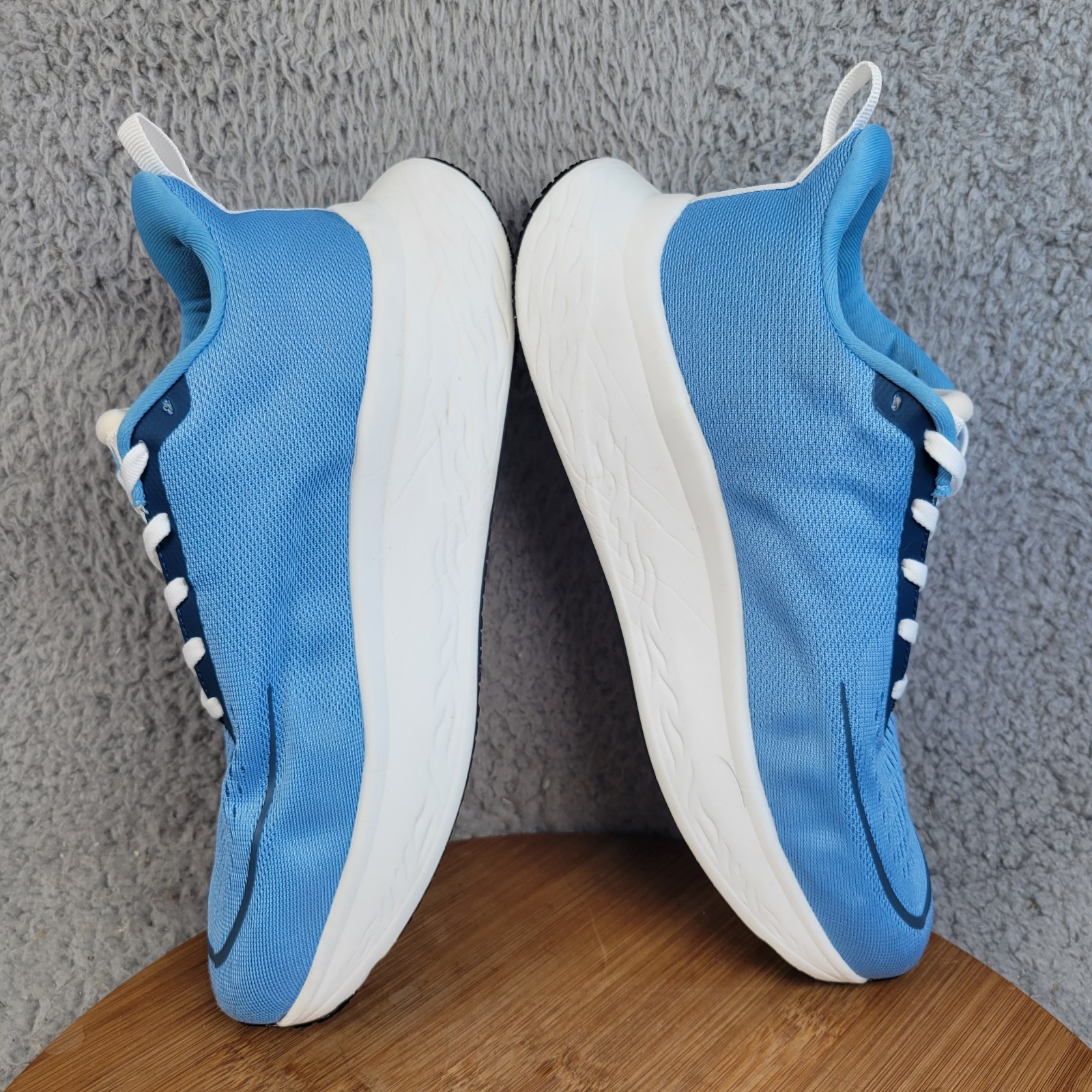 Veloci Ascent Shoes Womens 8 Blue White Running Lace Up Sneakers 10 mm Drop