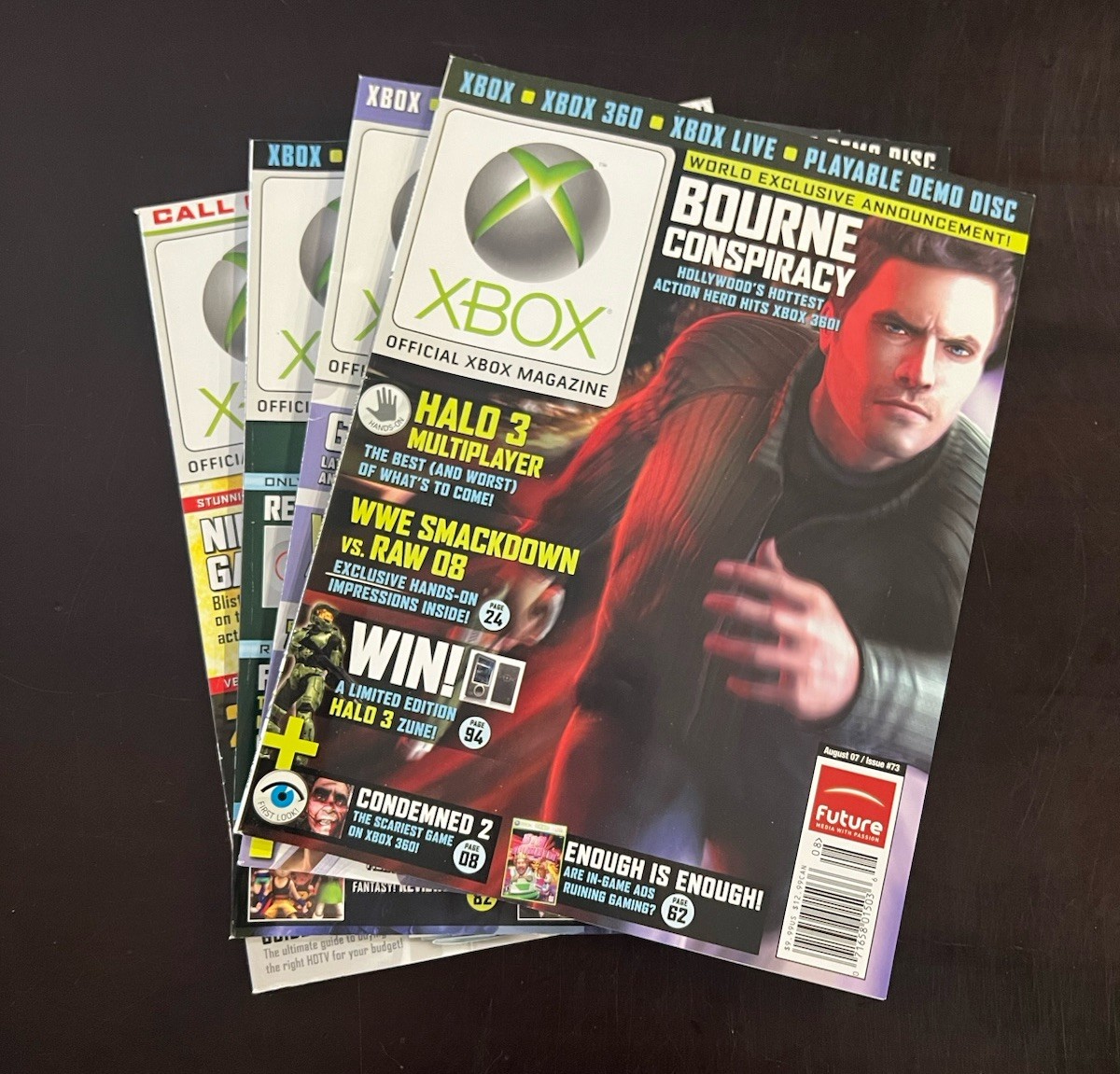 XBOX OFFICIAL XBOX MAGAZINE 2007 #73 #72 #75 #77 Halo Call Of Duty