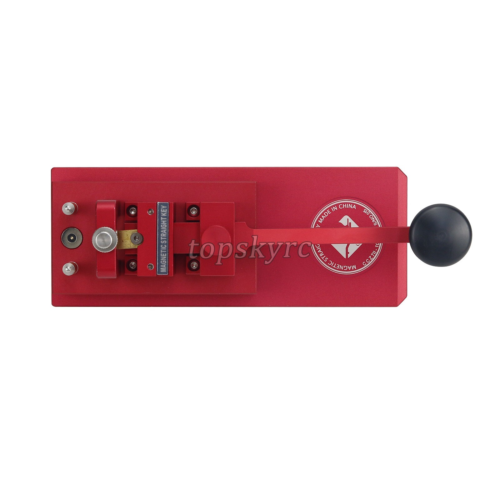 Morse Code Shortwave Radio CW Magnetic Force Telegram Key with Long Armand