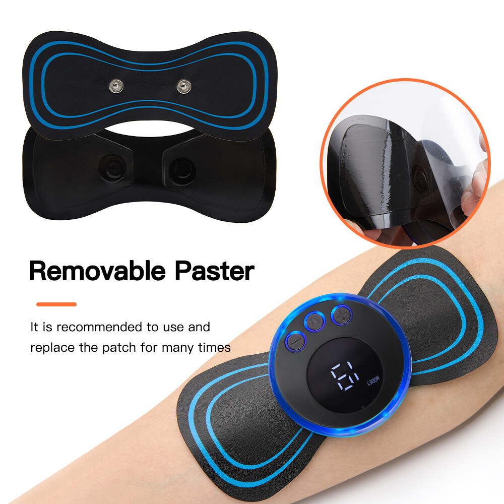 4X Portable Mini Electric Neck Back Massager Cervical Massage Remote Control US