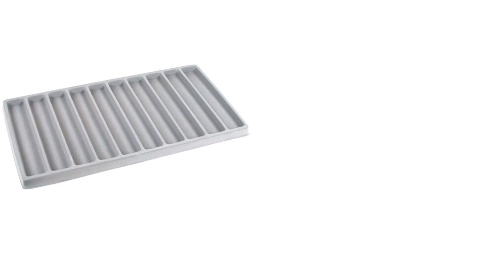 5 White 10 Compartment Display Tray Inserts