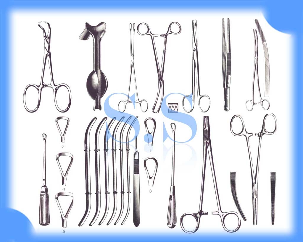 Set of 35 Dilatation Curettage Gynecology Surgical Instruments Curette Ge DS-939