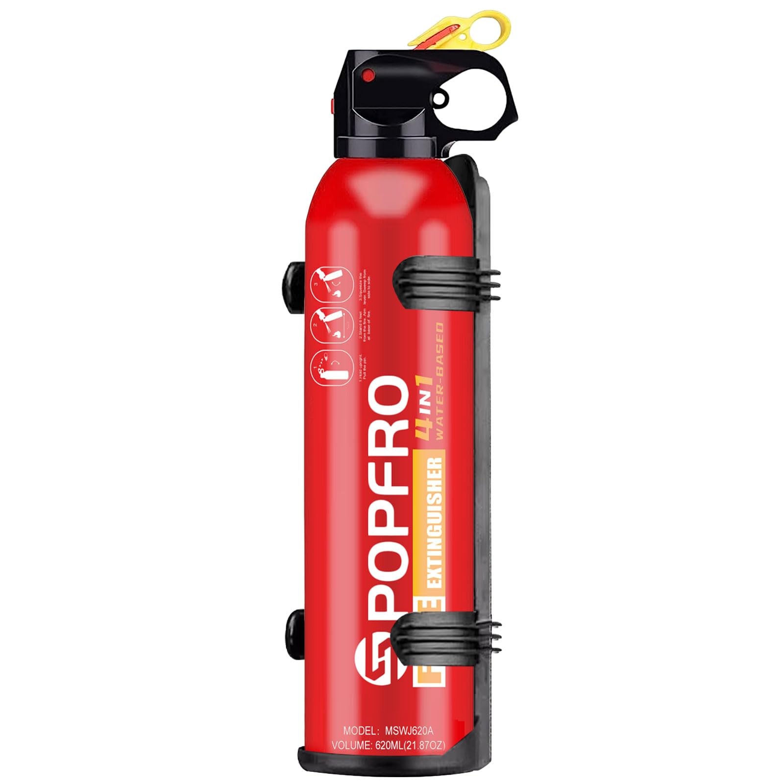 Portable Fire Extinguisher | 4-in-1 Small Fire Extinguisher for Home, Garage,...