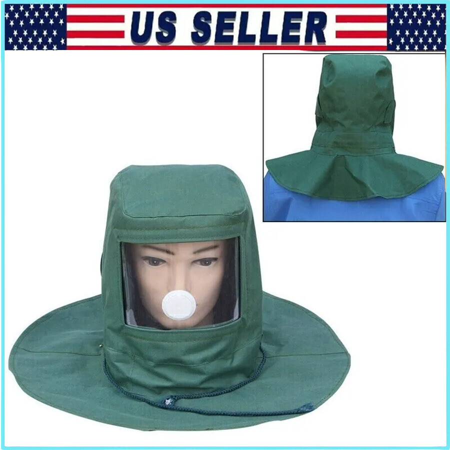 Sand Blasting Hood Cap Anti Wind Sandblaster Tools Dust Protective Face Shield
