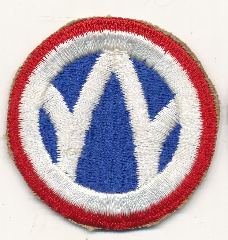 89th Infantry Division three color rare just post WWII