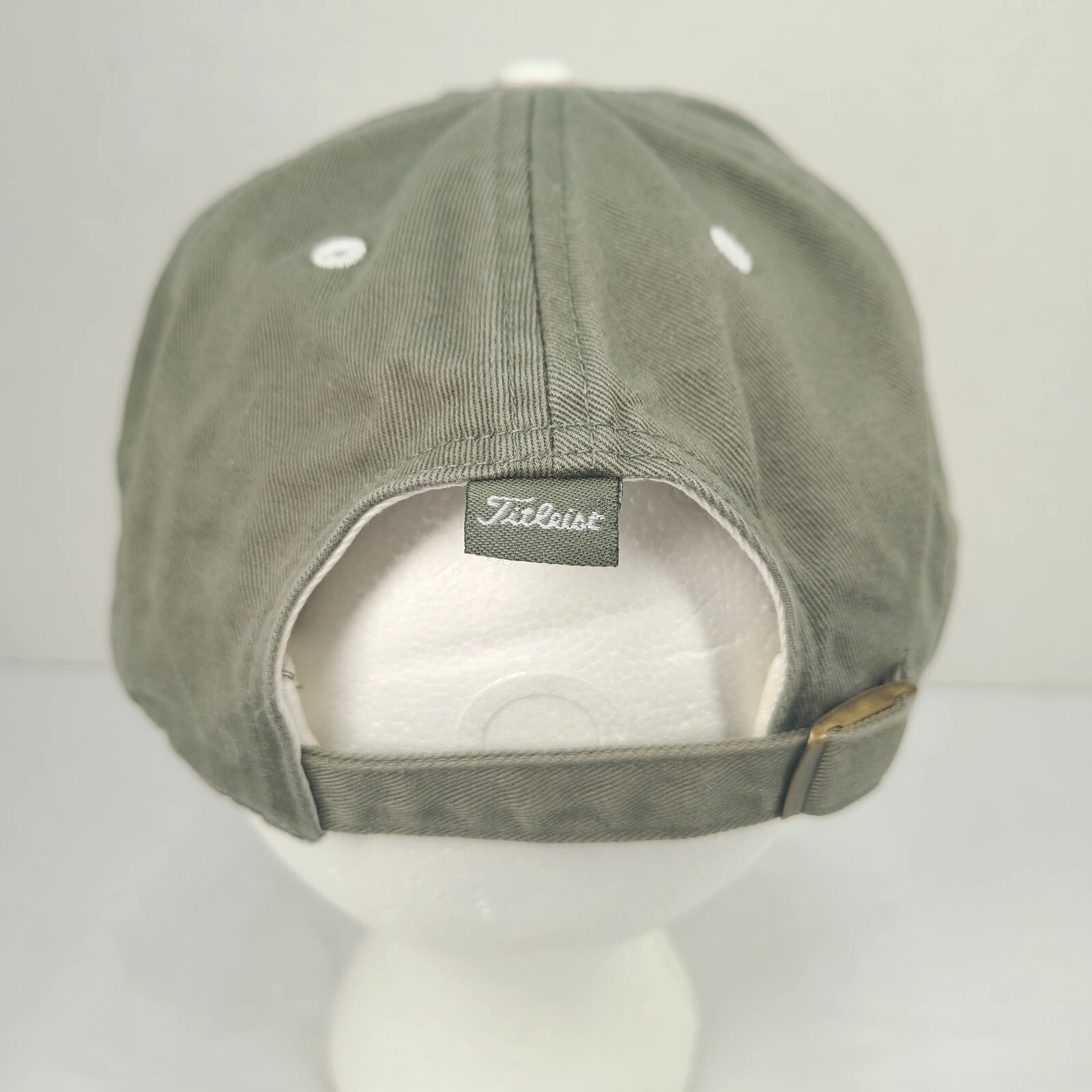 Titleist Hat Golf Strapback Cap Olive Green Relaxed-Fit Adjustable