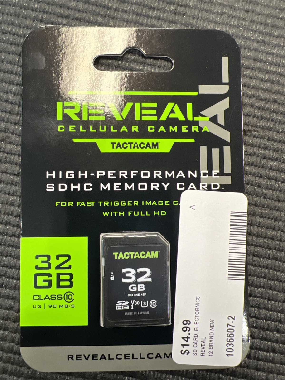 Tactacam Reveal Cellular Camera High Performance SDHC Full Size 32GB SD Card