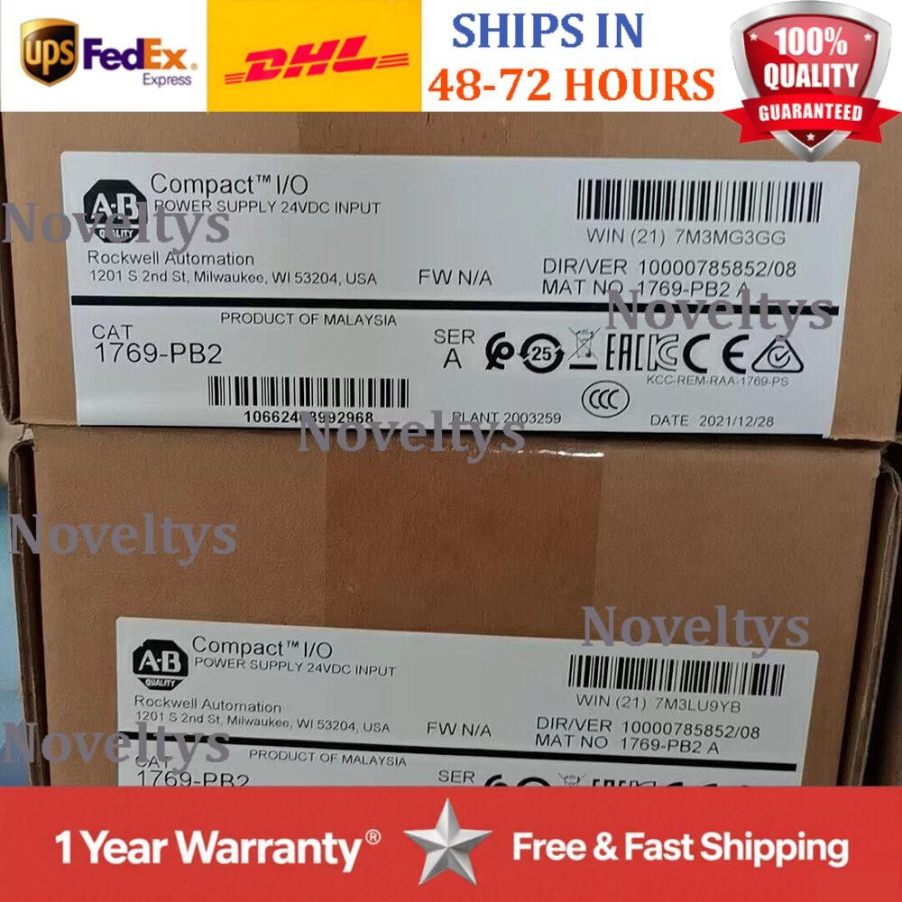 New Sealed  AB 1769-PB2 CompactLogix DC 2A/0.8A Power Supply US Free Tax