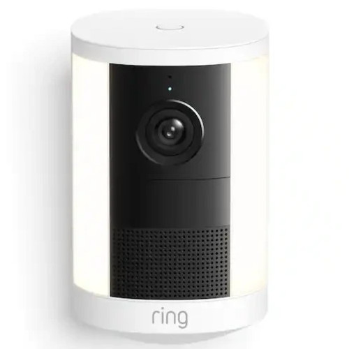Ring Spotlight Cam 2nd Gen Battery Outdoor Security Camera (White)