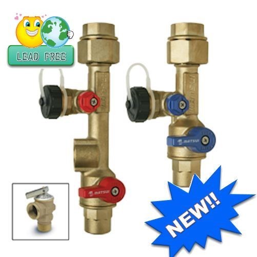 Rinnai-3/4"Tankless Water Heater  LEAD FREE(Sweat) Isolation Valve with PRV