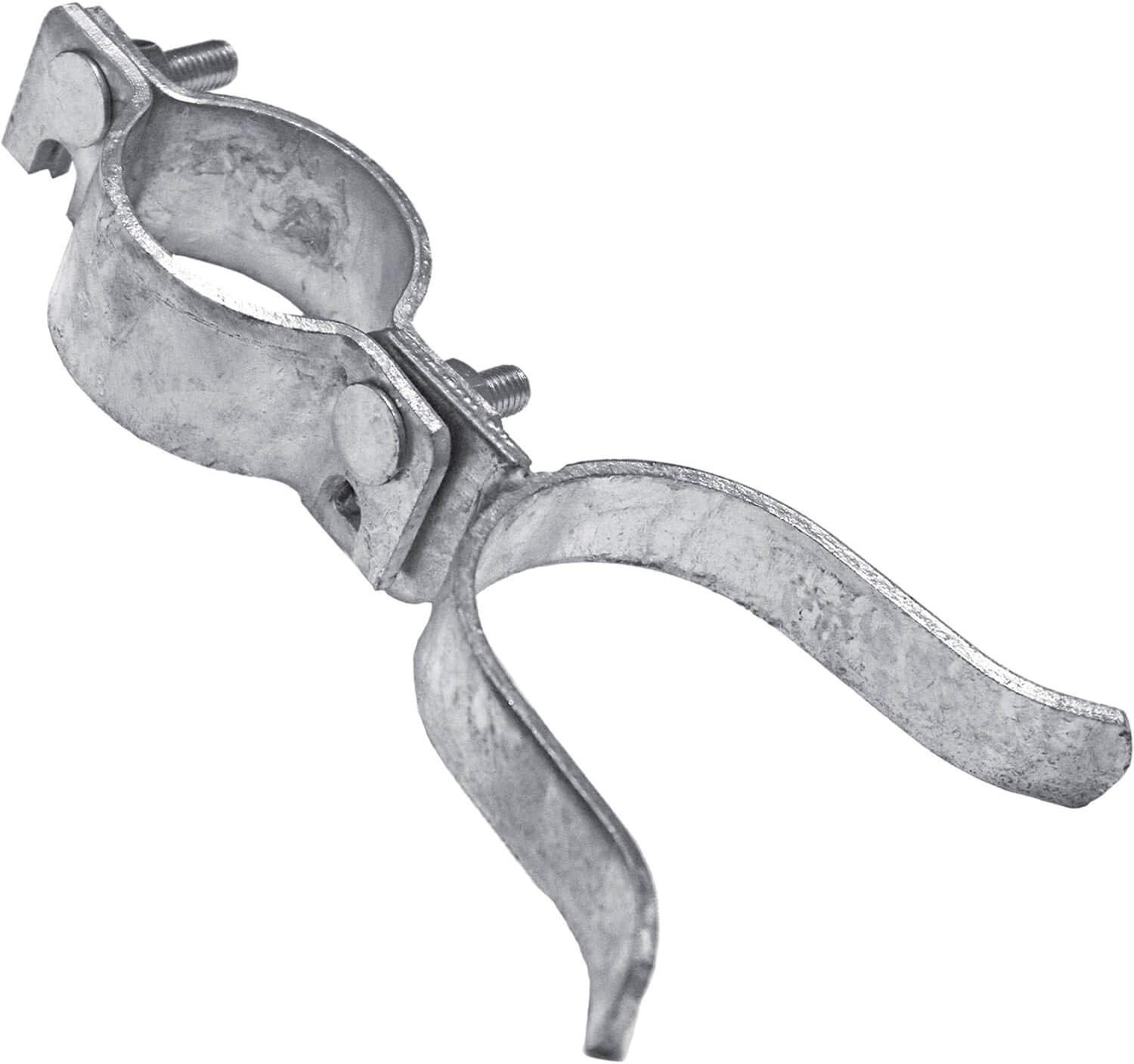 1-5/8" x 2-3/8" Galvanized Chain Link Fork Latch with Padlock Hole for Security