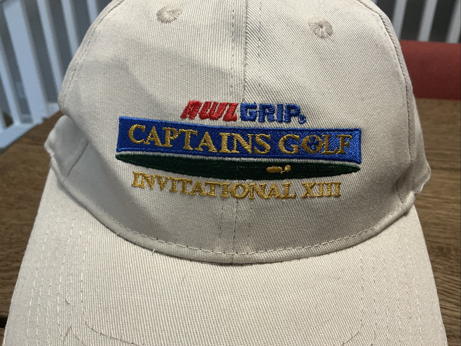 AWL Grip Captains Golf Invitational XIII Hat Cap - Beige - OSFM