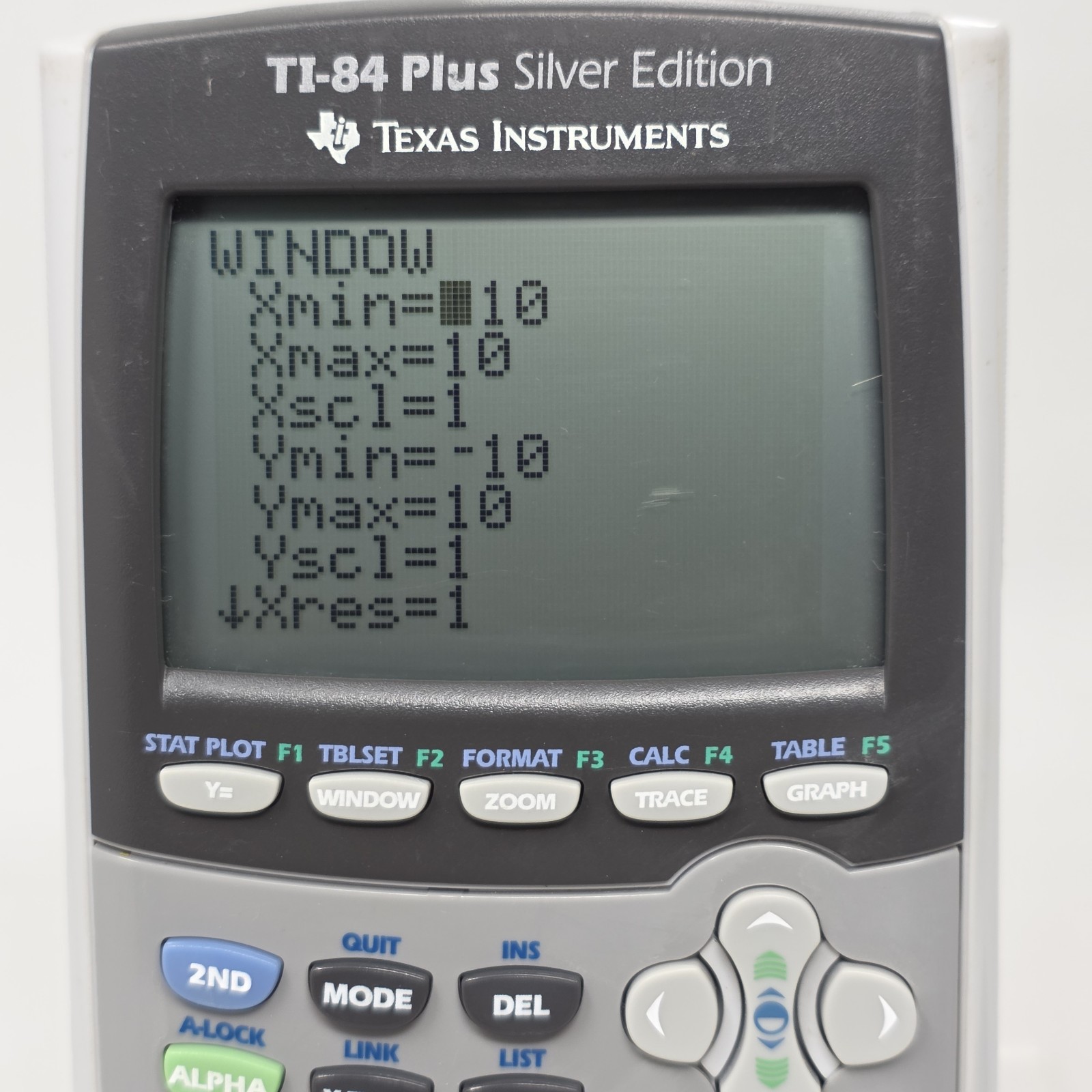 TI-84 Plus Silver Edition Graphing Calculator Gray/Black Working Condition Used
