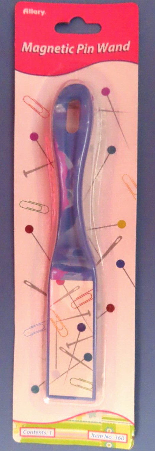 Allary Magnetic Pin Wand.  White or Blue  7" long.  Mag. head 1" wide # 360  NEW
