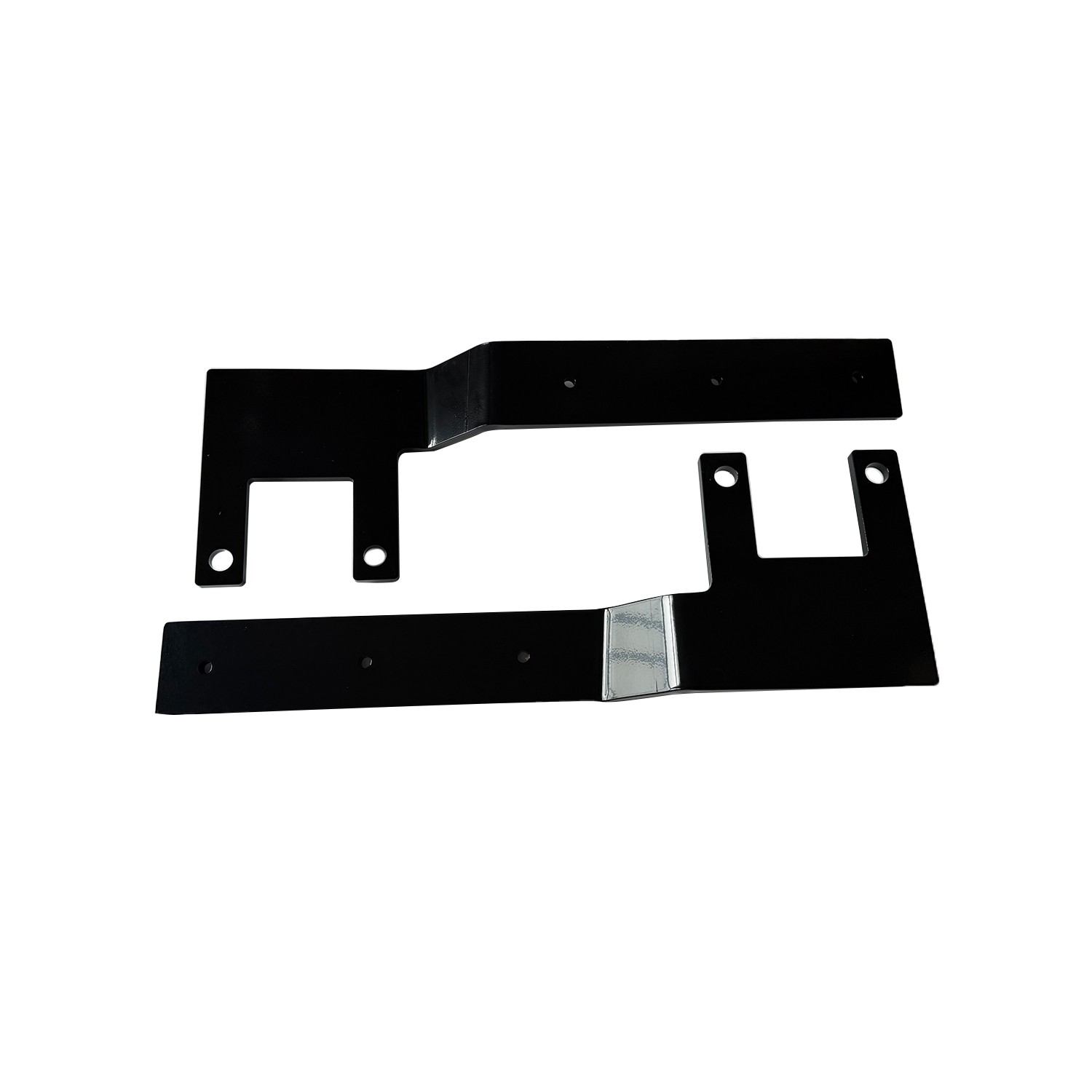 For Stainless Half Fender Peterbilt Low Airleaf Shift Blind Mount Front Brackets