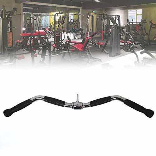 LAT Bar Cable Machine Attachment, Curl Pulldown Bar with Full Rotation and