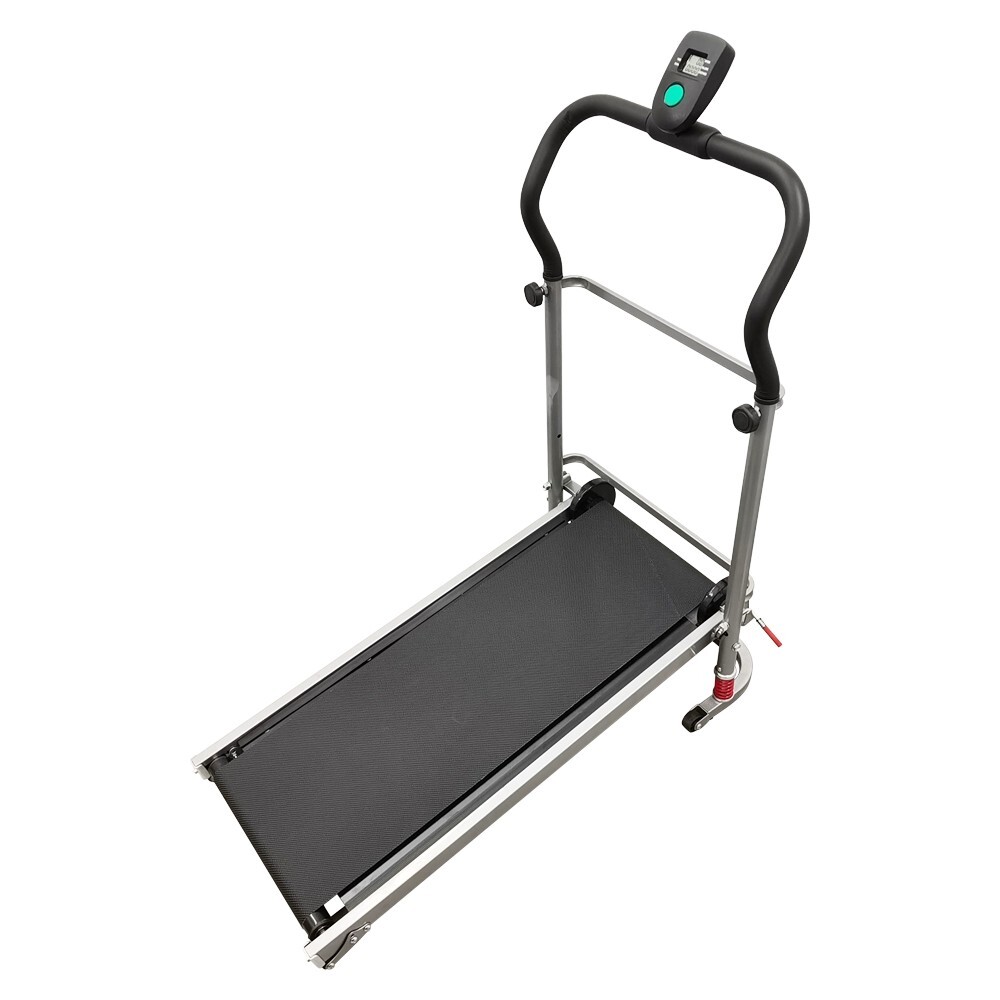 Foldable Mechanical Treadmill Walking Exercise Machine for Home Max Load 242.5LB