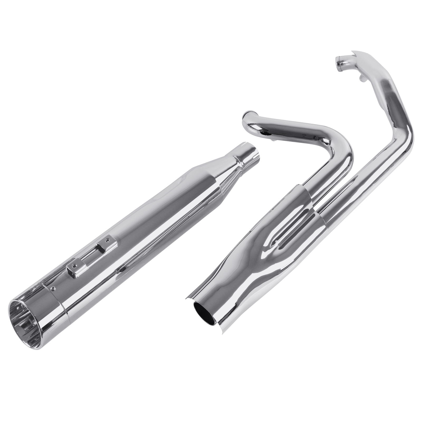 SHARKROAD 2-1 Slip On Exhaust for Harley Touring Exhaust 95-16, W/ 4.5" Pipe