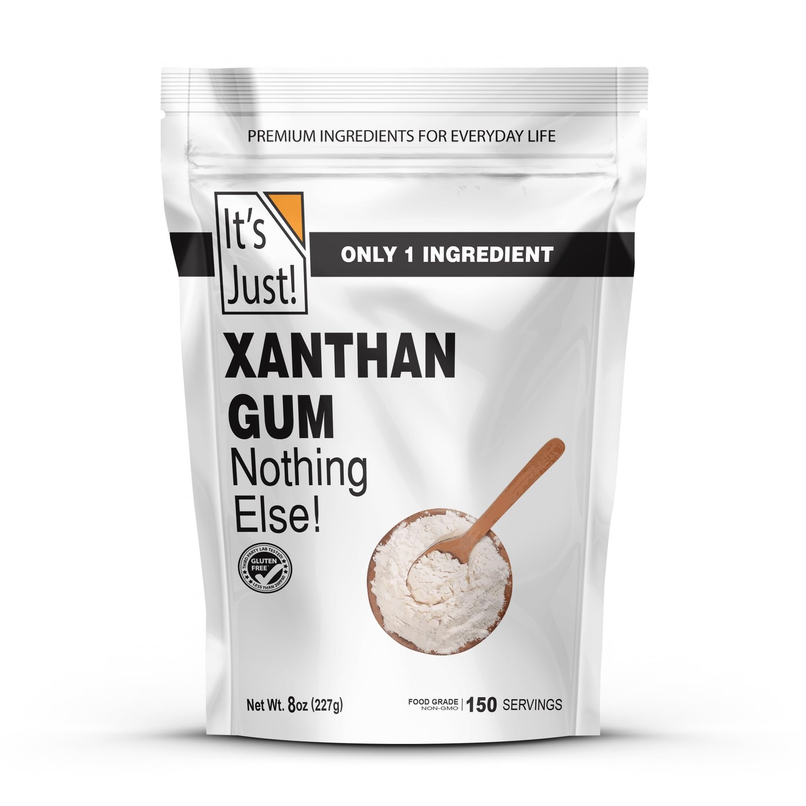 It's Just - Xanthan , 8oz, Batch Tested Gluten , Keto Baking, Non-GMO, Thicke...