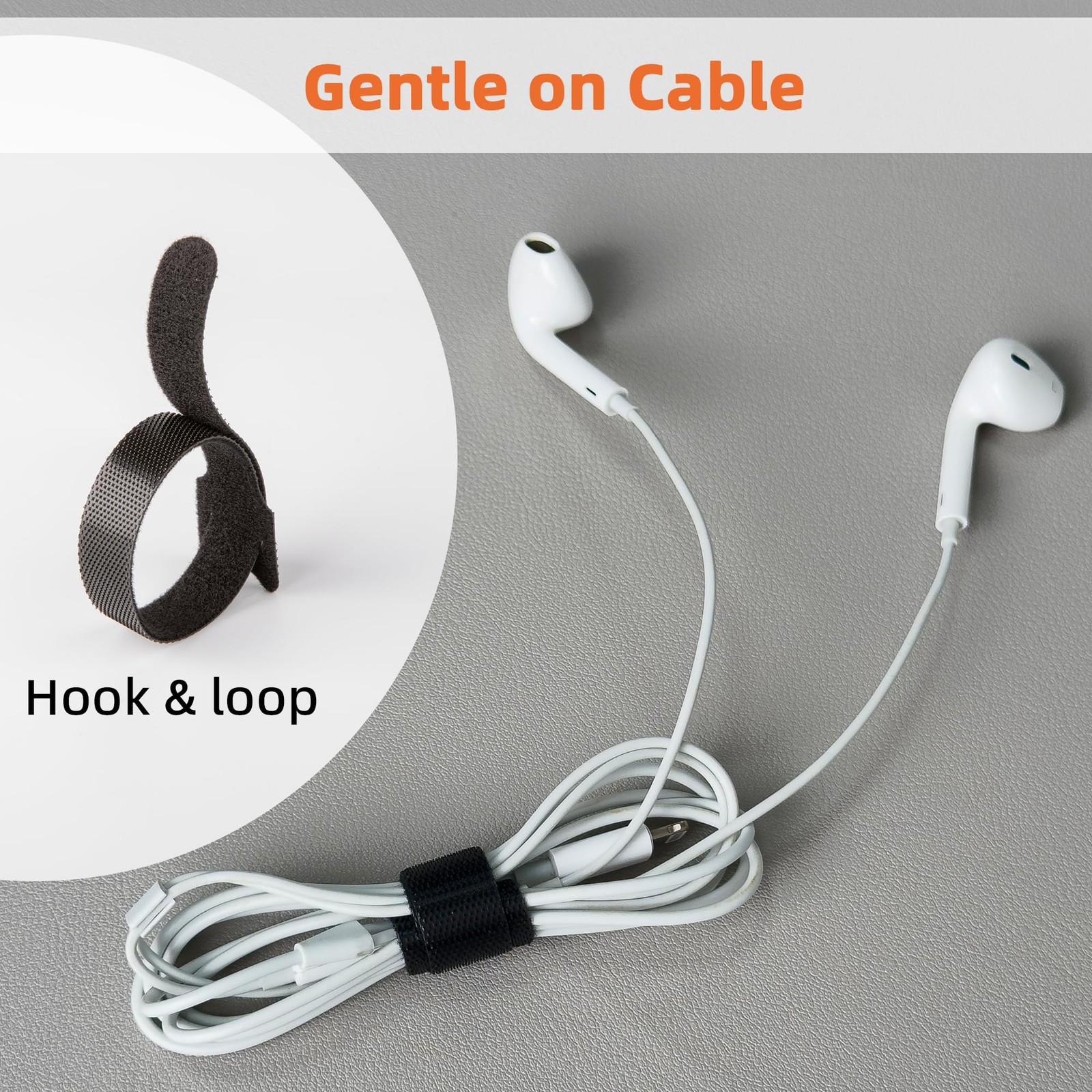 90PCS Reusable Cable Ties with Hook and Loop, Multi-purpose Adjustable 8 Inch...