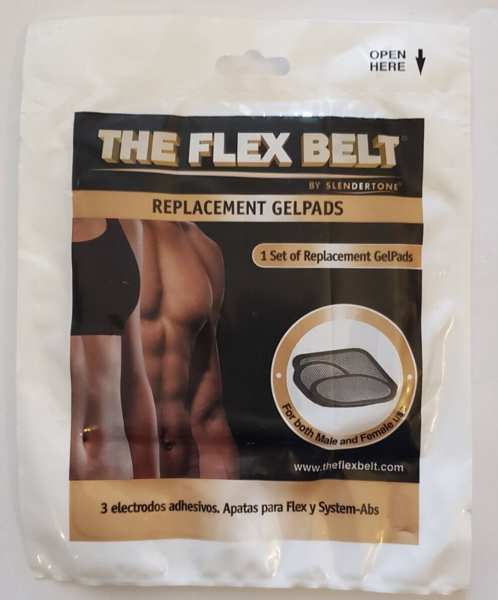 1 Set Flex Belt Replacement Gel-Pads for Abdominal Toning System Exp 2016 New