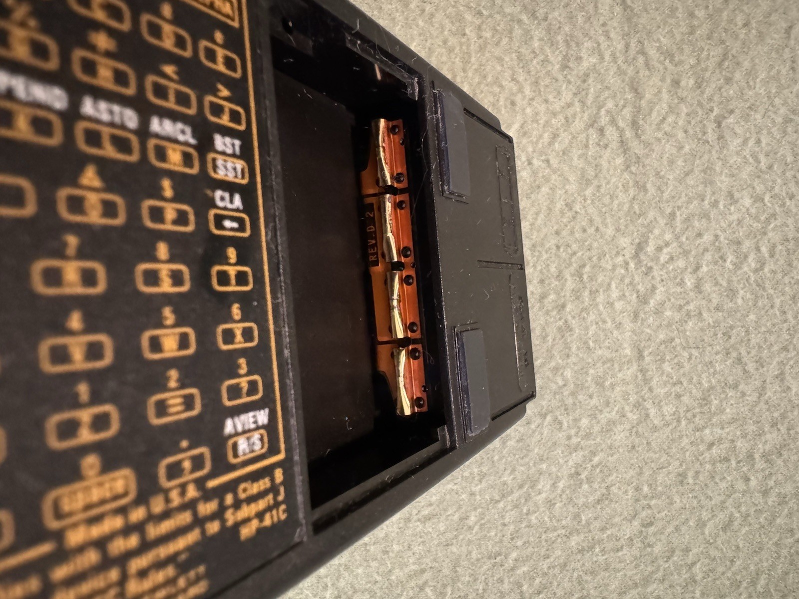 Calculator Hewlett Packard HP 41C Card Reader & Memory 82106X Lot Untested