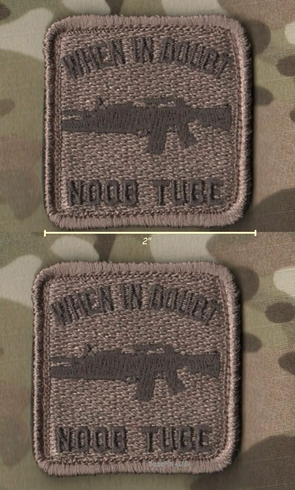 SYRIA-IRAQ DAESH OIR GREEN BERET US ADVISERS SEAL SAS vêlkrö 2" 2-TAB: NOOB TUBE