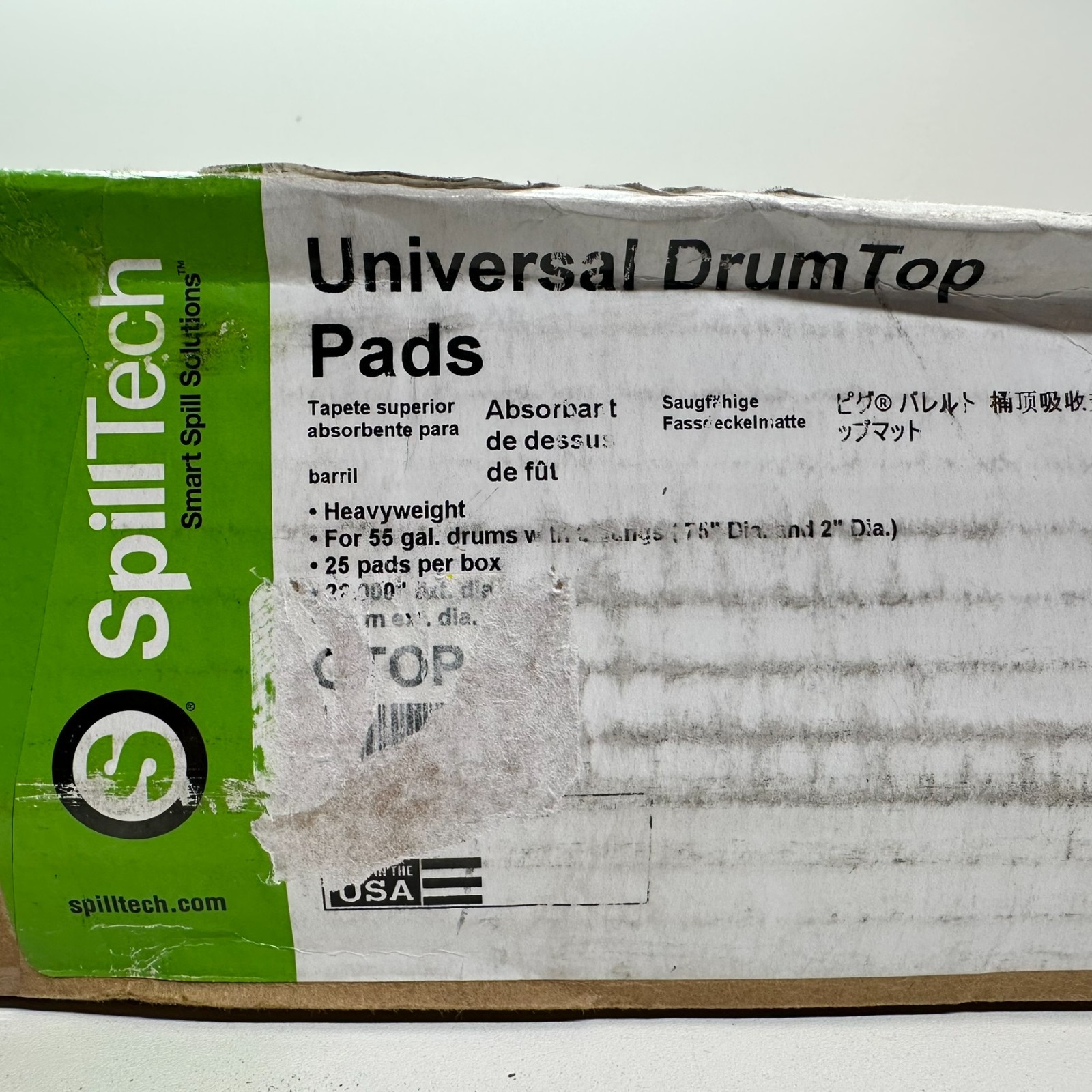 Spill Tech Absorbent Universal 55 Gallon Drum Top Pads 22" Case of 25 GTOP