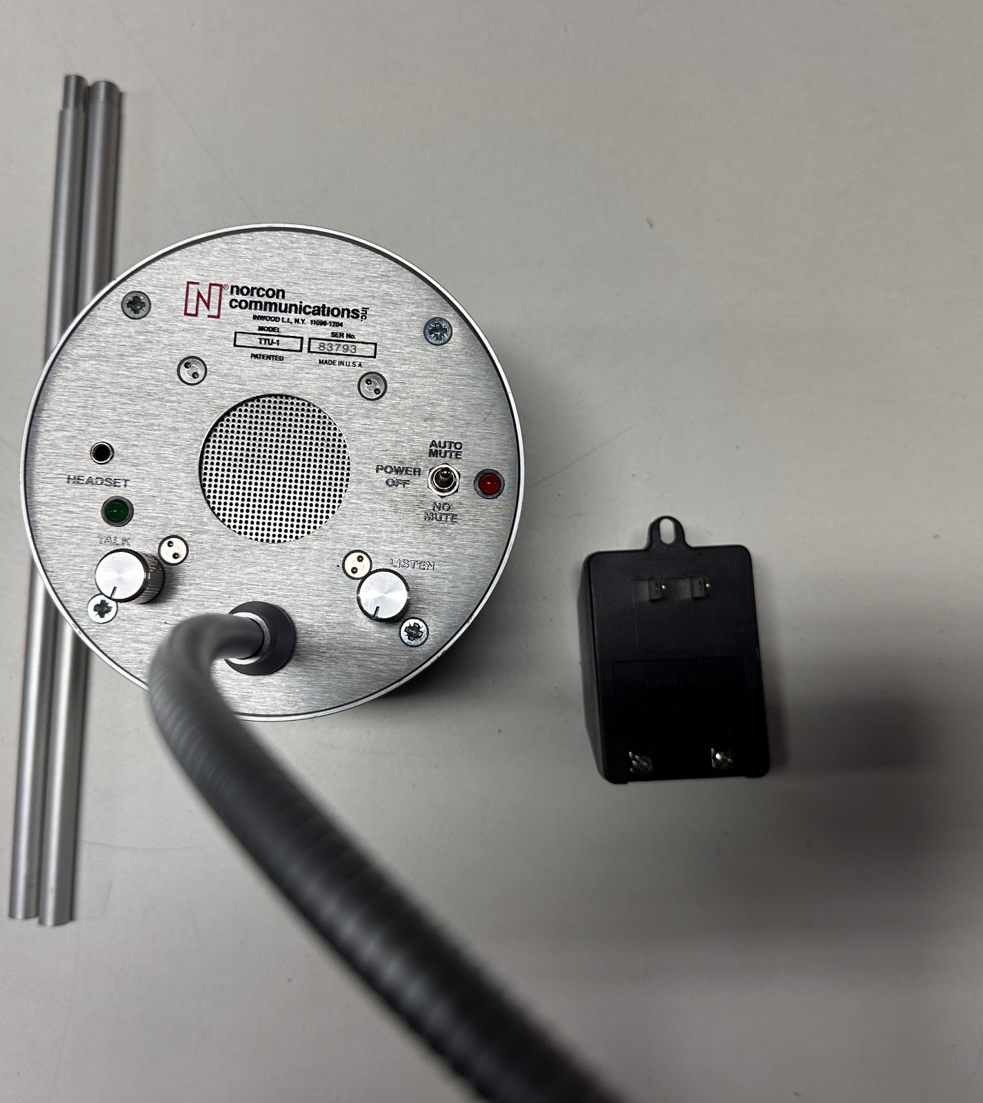 Norcon TTU-1 Talk Through 2-Way Intercom System - Fully Working Condition