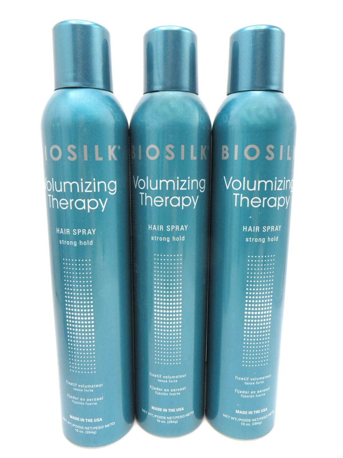 BIOSILK VOLUMIZING THERAPY HAIR SPRAY STRONG HOLD 10 OZ (Lot of 3)