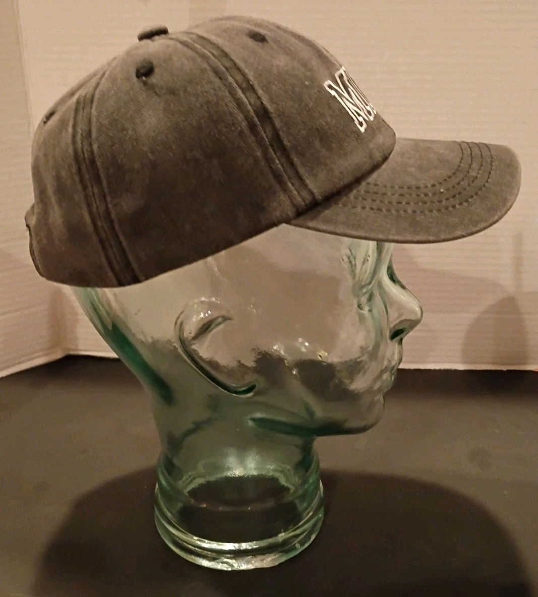 Mini Distressed Gray Child Baseball Cap Hat Embroidered Adjustable