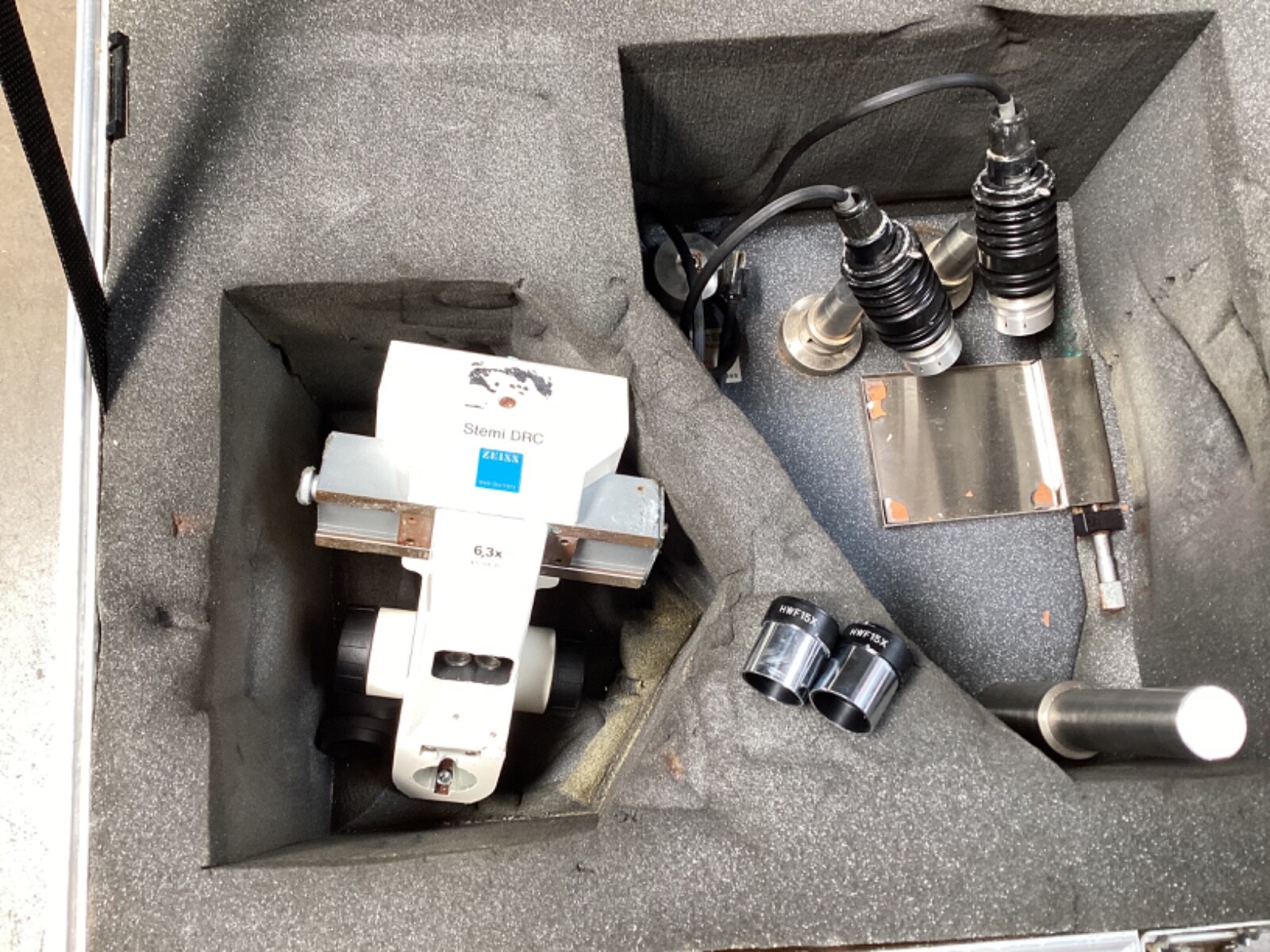 Carl Zeiss Stemi DRC 6,3X with Zeta Meter Microscope Module and Anvil Case Parts