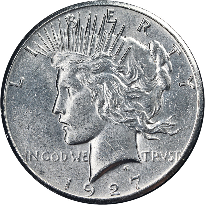 1927-P Peace Dollar Choice BU Great Eye Appeal Strong Strike