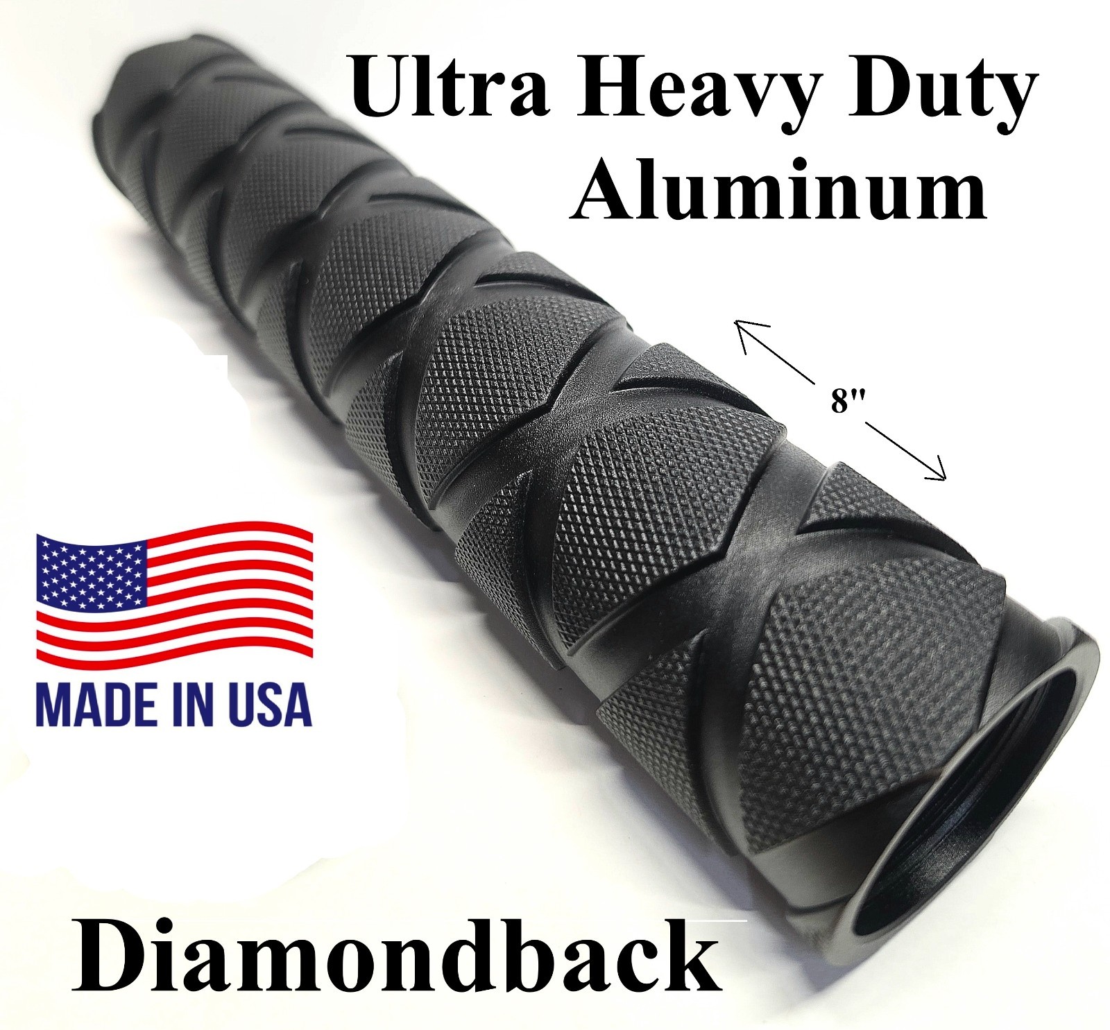 Maglite Flashlight D Cell Extension Tube 8.5" USA Super Heavy Duty DIAMONBACK