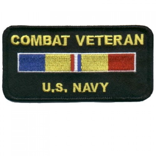 military patches COMBAT VETERN US NAVY patch NEW NICE