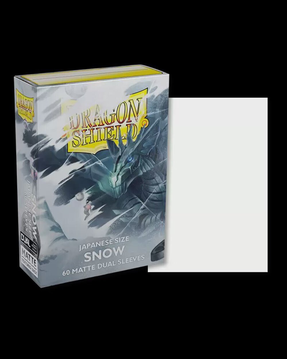 Dragon Shield: 60ct Japanese Sized Dual Matte Snow Sleeves