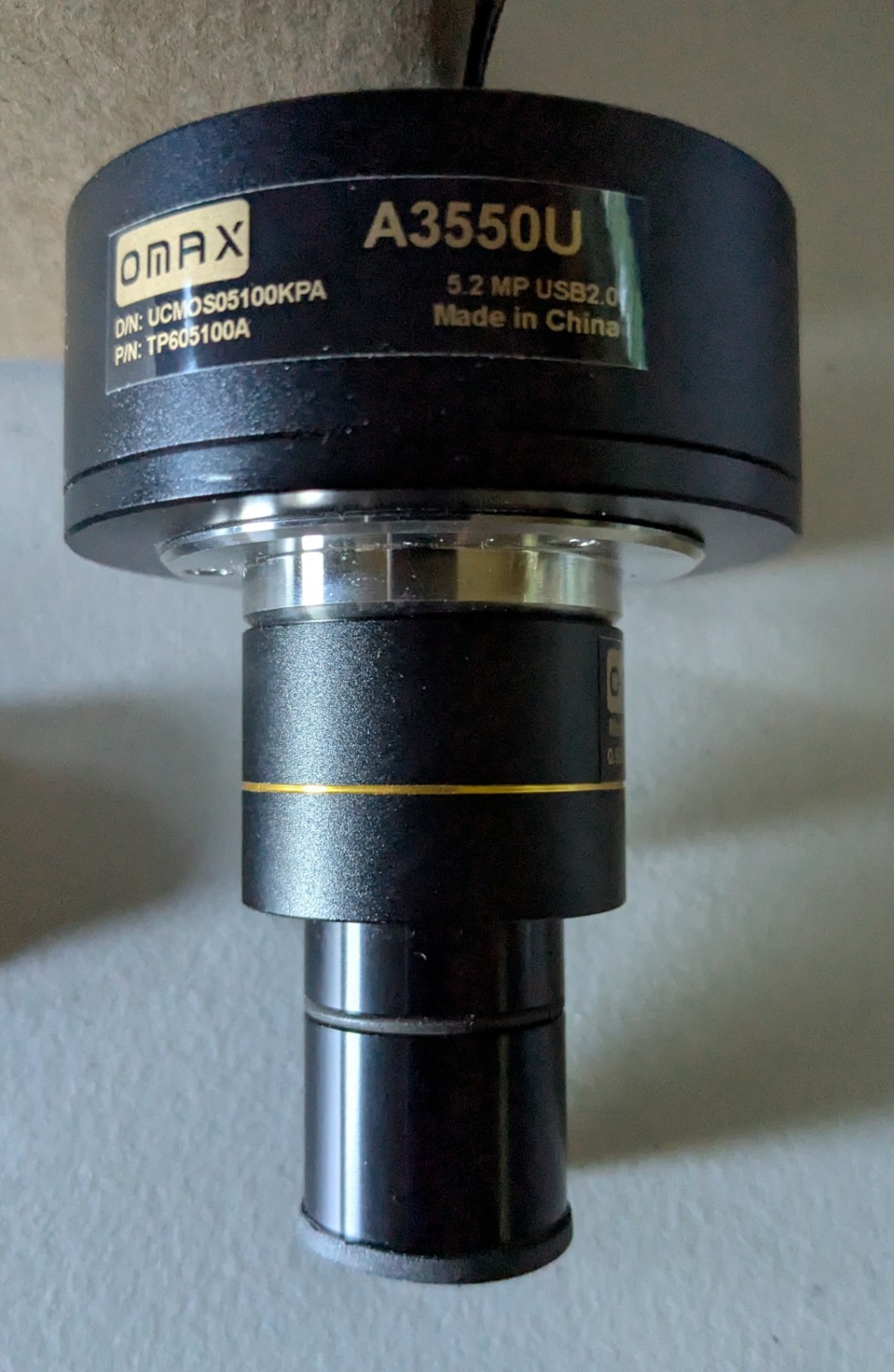 OMAX - 5.0 MP Digital USB Microscope Camera with 2.2um x 2.2 um, Gold