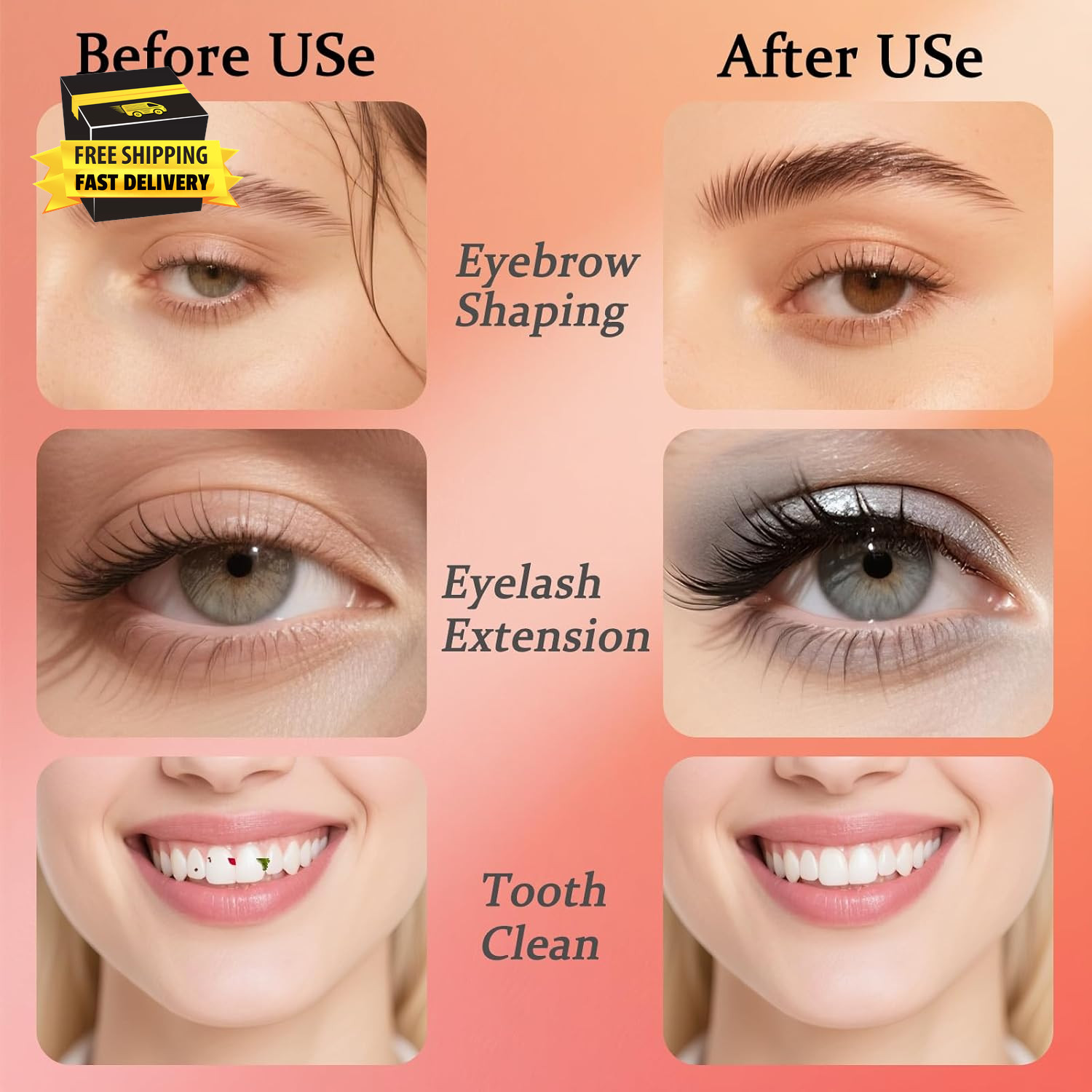 40Pcs Micro Eyebrow Brush with Cap, Brow Lamination Brush Spoolies for Eyelash &