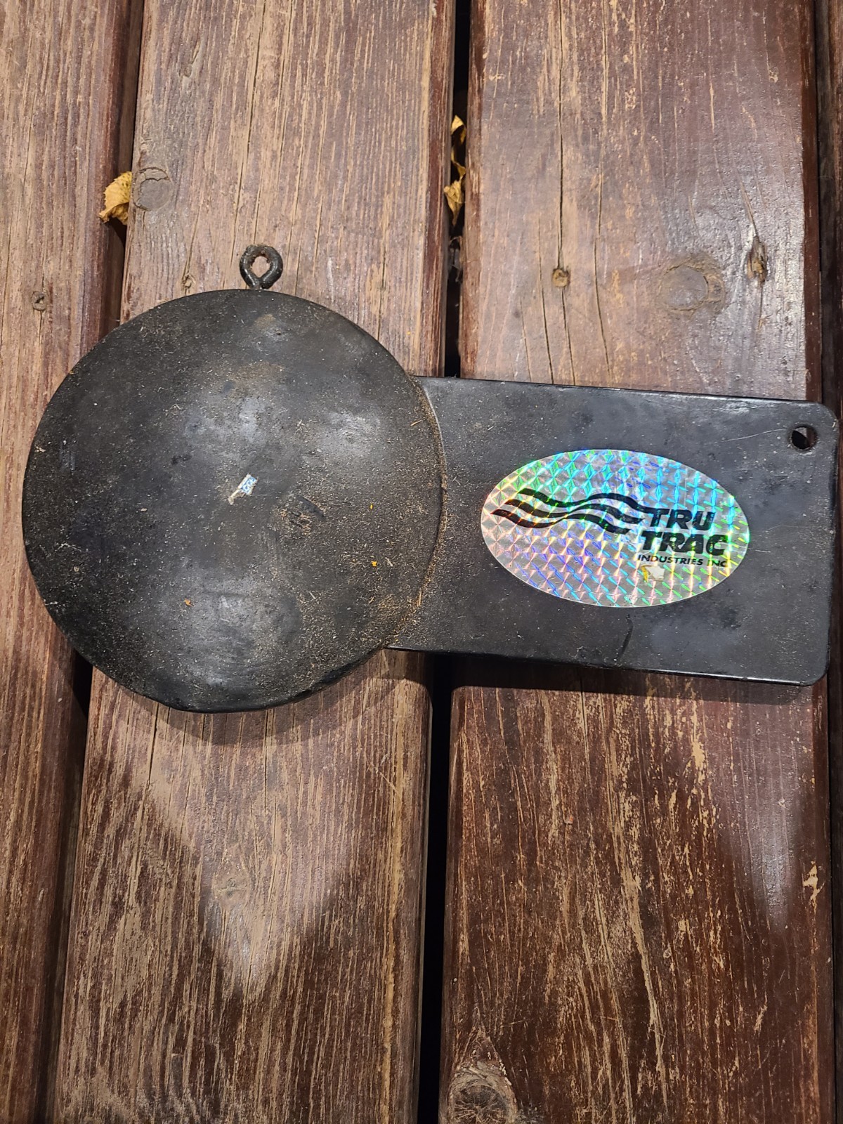 TRU TRAC Downrigger Black Cannonball Finned Fishing Weight 13 Pounds 4 Ounces.