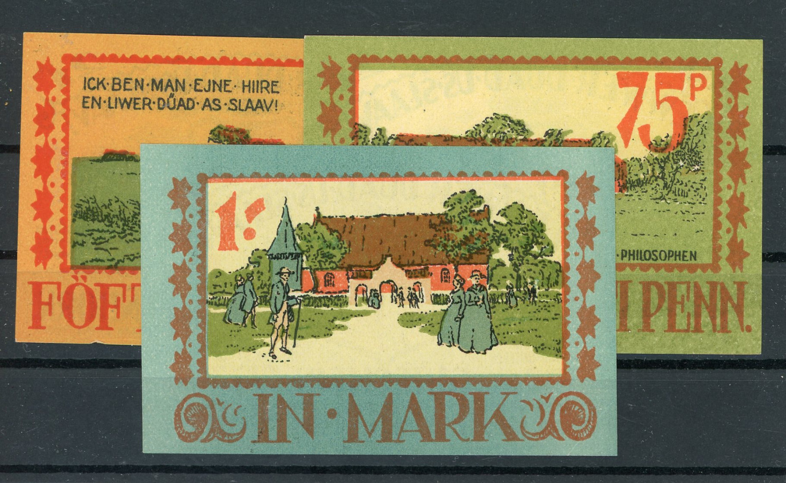Langenhorn 3 Bills Emergency Money 2/20747