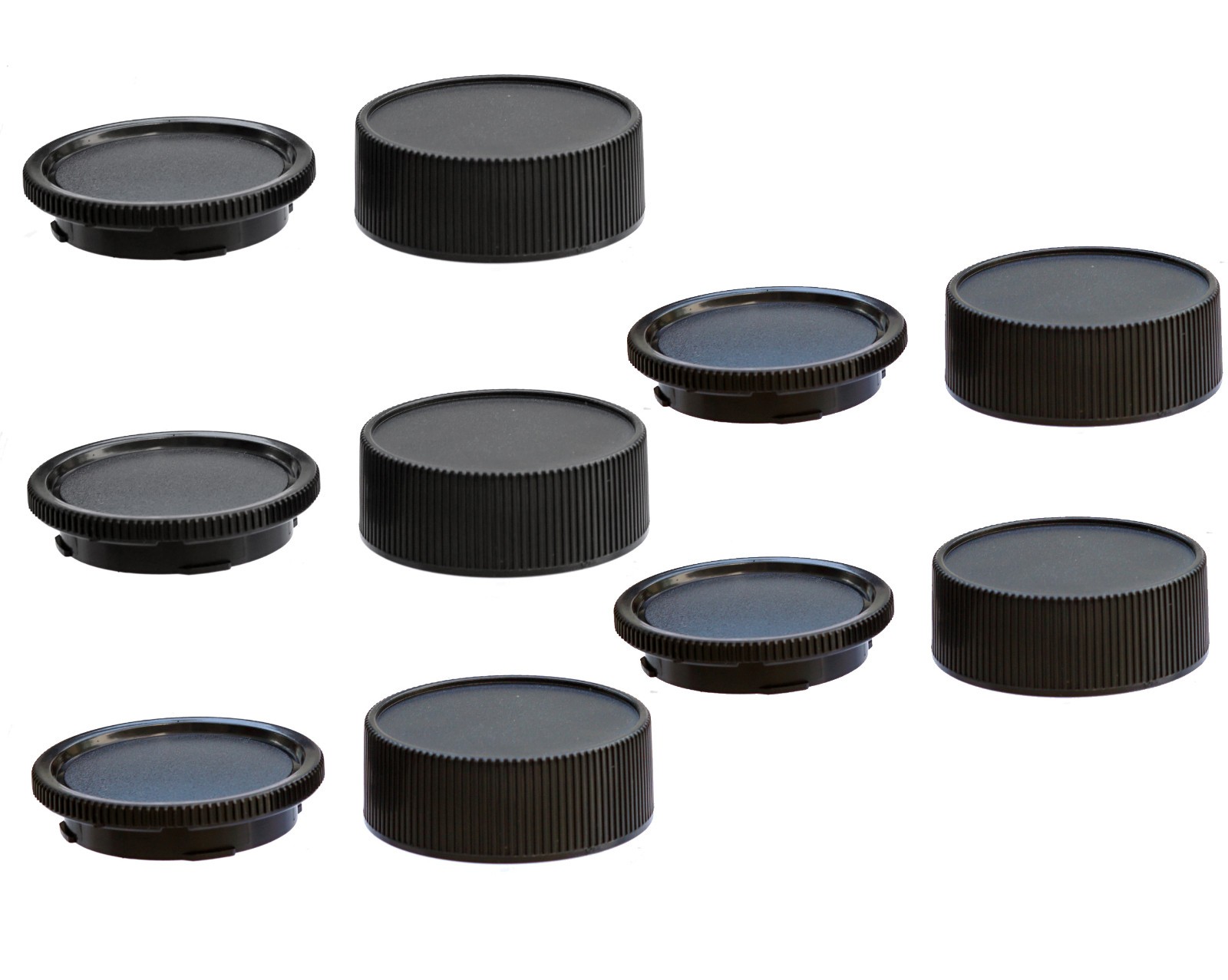 (5 Pcs) Lens Rear Caps Body Covers Leica M Mount M8 M9 M10 Ricoh GXR A12