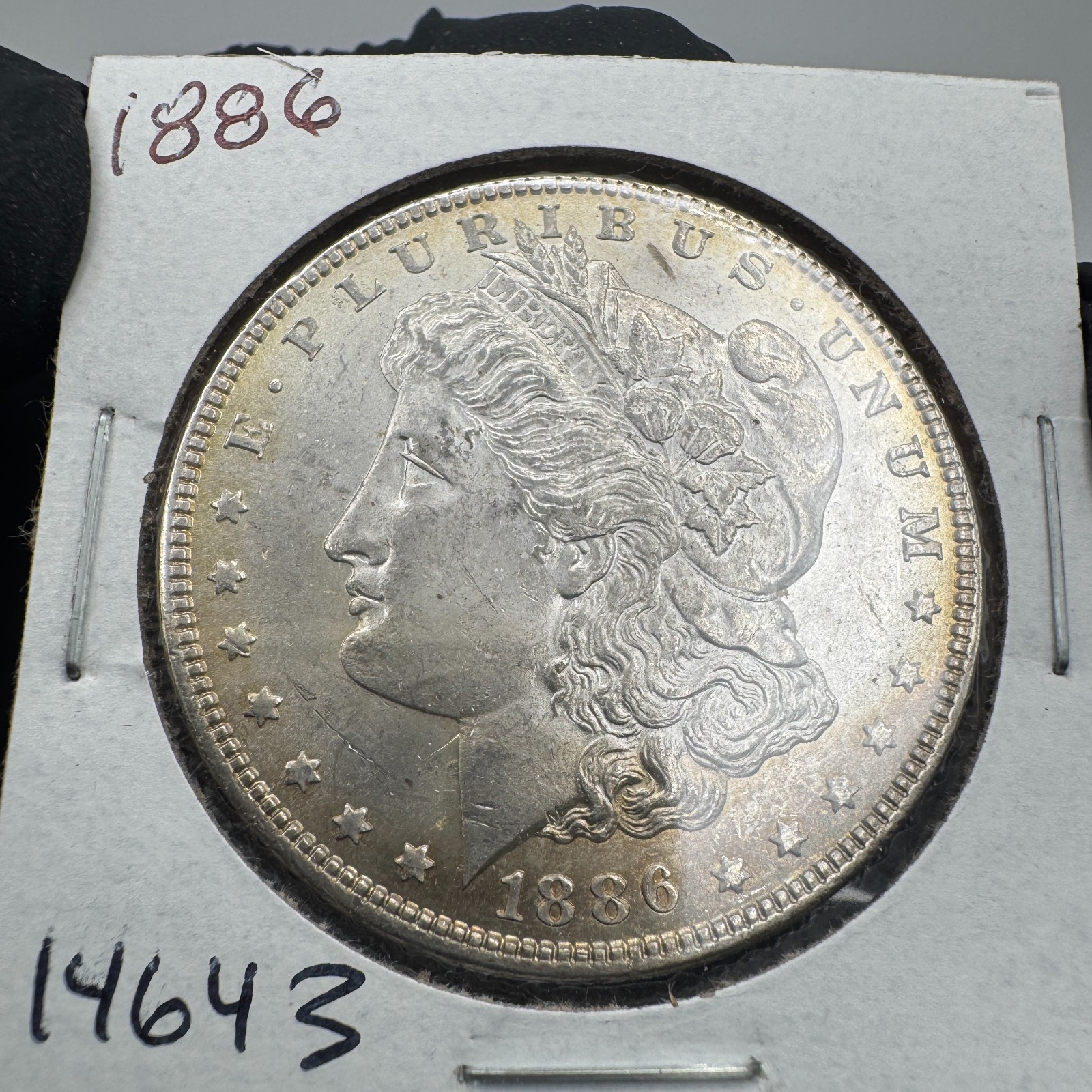1886 Morgan Silver Dollar Unc 14643