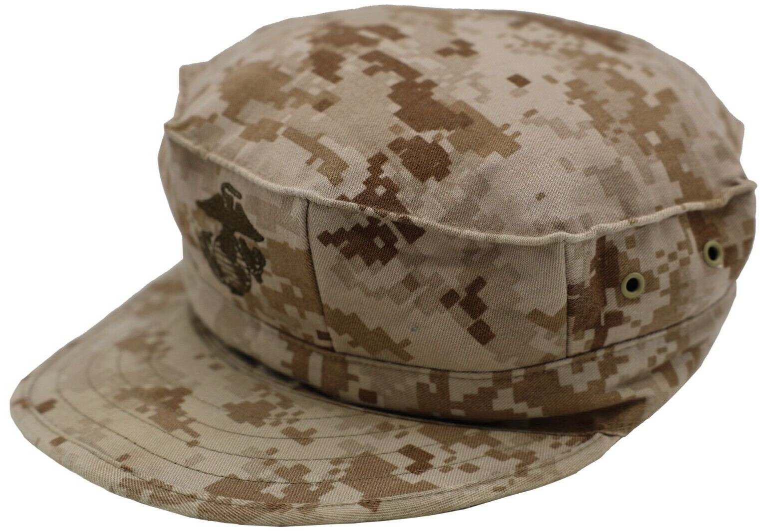 Medium - US Marine Corps Desert MARPAT Garrison Cover Cap Patrol Hat USMC MCCUU